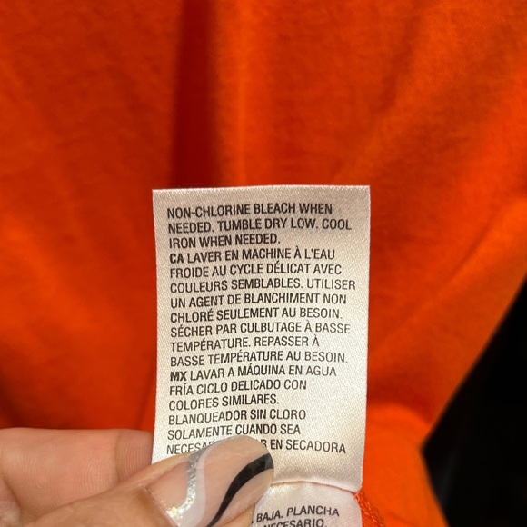 Charter Club Short Sleeve Orange Top Small - Picture 6 of 7